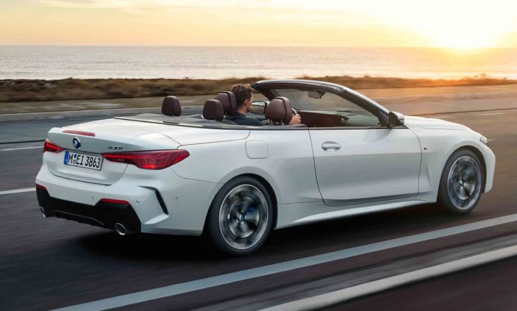 2024 BMW 4 Series Convertible on road