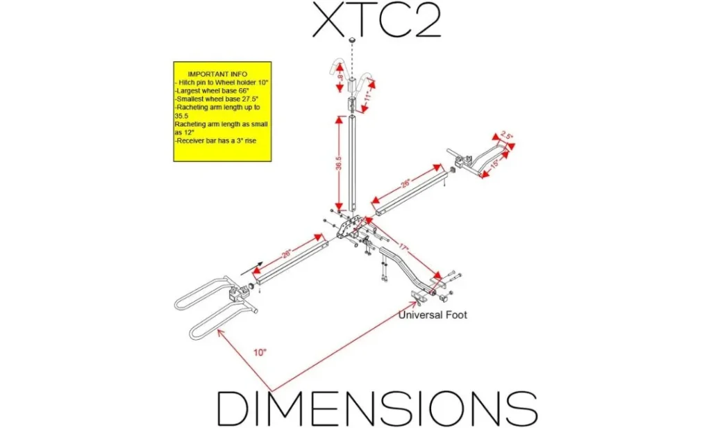 Best Hitch Bike Rack for 2 Bikes Swagman XTC2 2-Bike Rack