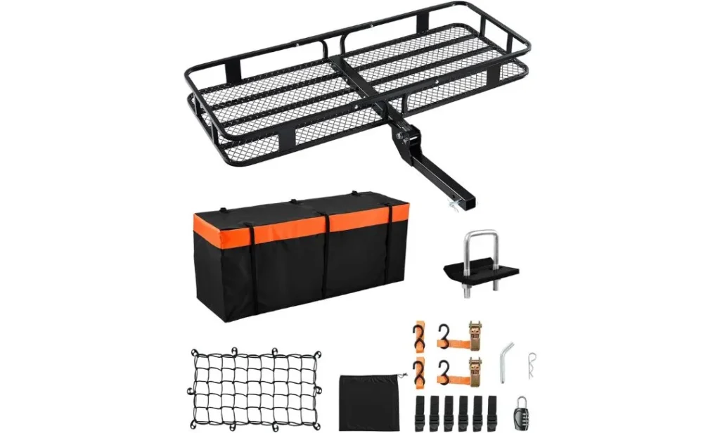 VEVOR 60x24x6 Folding Hitch Carrier – Best Hitch Cargo Carriers for trucks and heavy‑duty hauling