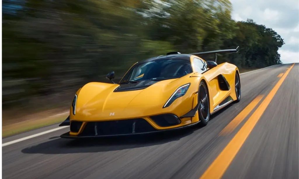 Hennessey Venom F5 Revolution EVO hypercar.