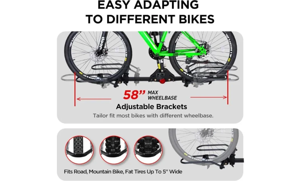 Best Hitch Bike Rack for 2 Bikes Young 200 lbs 2-Bike Rack